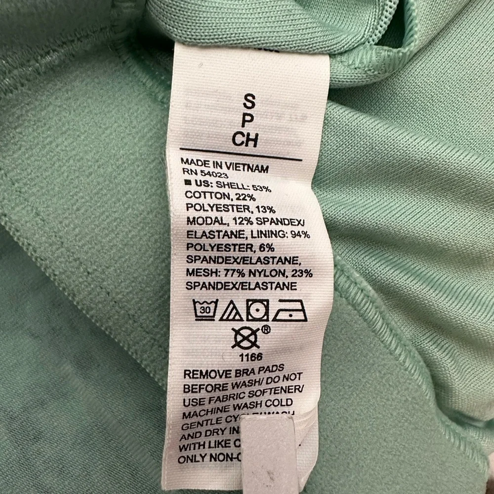 NWOT Old Navy Active PowerChill Longline Sports Bra in Teal Tie Dye Size Small - Picture 14 of 17